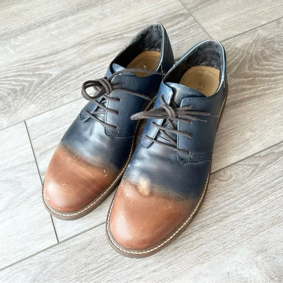 NAOT Chief Handcrafted Two Tone Fade Leather Oxford Shoe Made in Israel